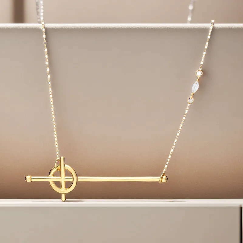 CIGA LONG 999 Fine Silver 18K Gold Plated Necklaces Unisex-1
