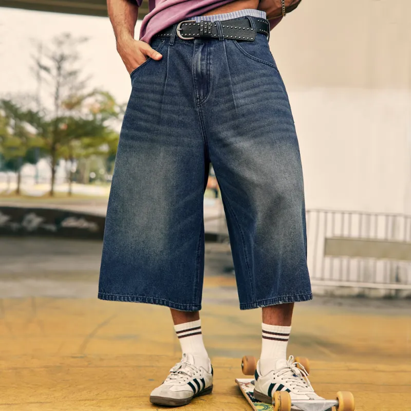 APUNCHLINEWORKSHOP Denim Shorts Unisex-2
