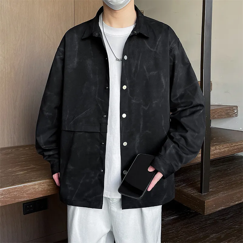 APUNCHLINEWORKSHOP Spring Summer Long Sleeved Thin Shirt For Men Unisex-4