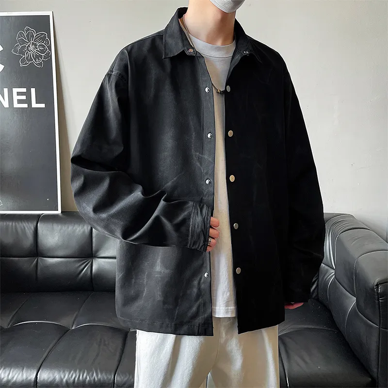 APUNCHLINEWORKSHOP Spring Summer Long Sleeved Thin Shirt For Men Unisex-5