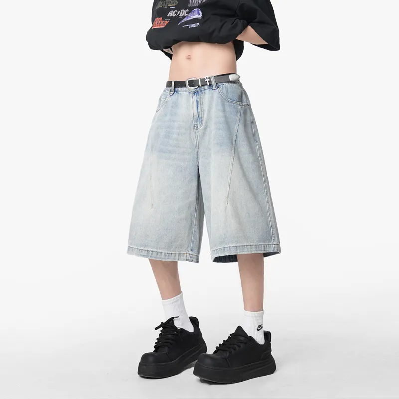 APUNCHLINEWORKSHOP Denim Shorts Unisex-6