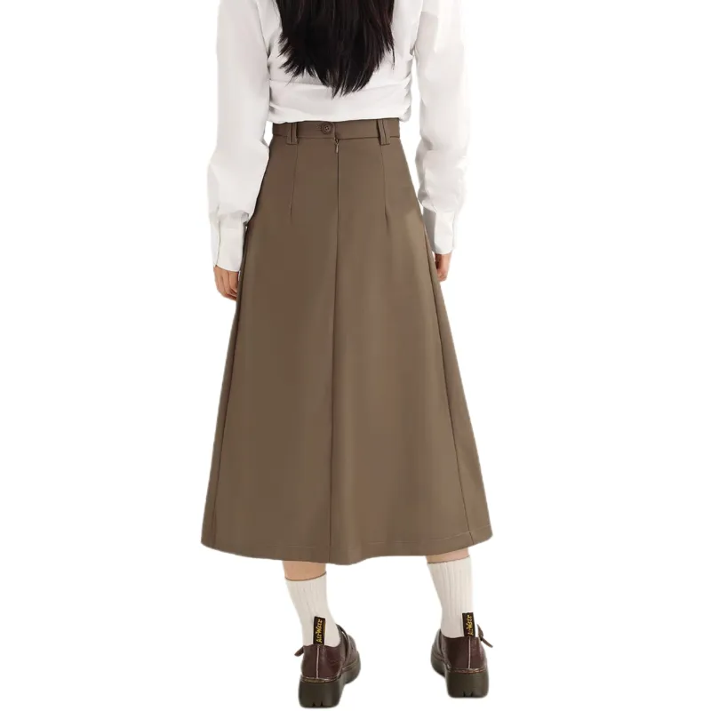 DESSUU Casual Long Skirts Women's-5