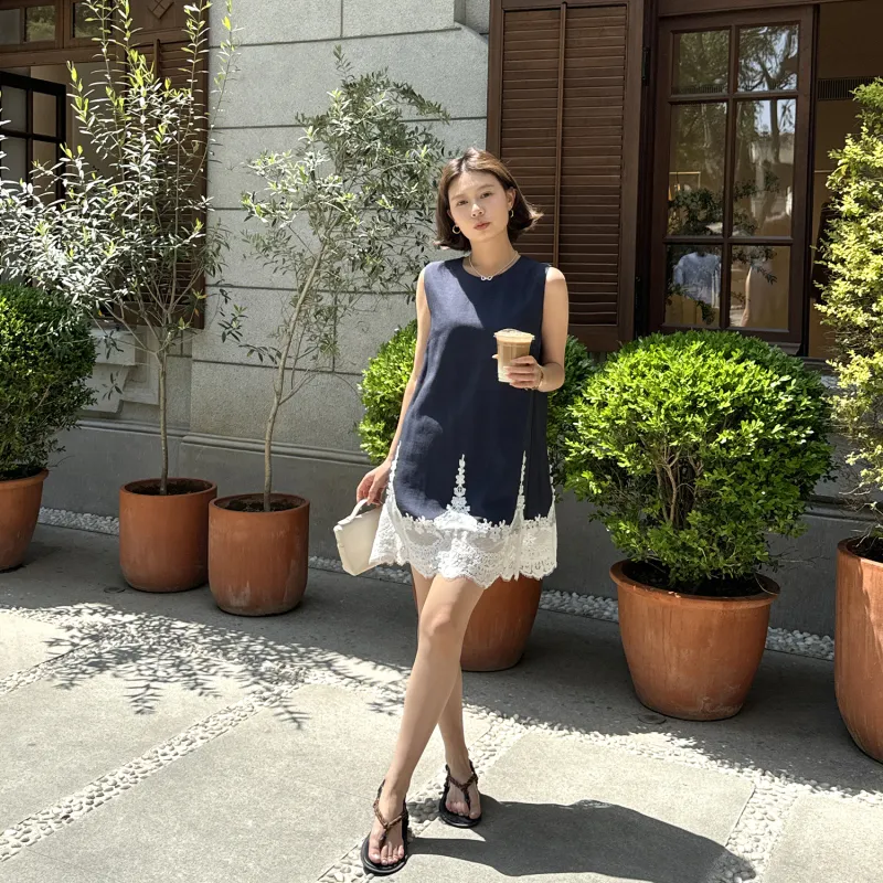 Le Alfashionline Sleeveless Dress Women's-2