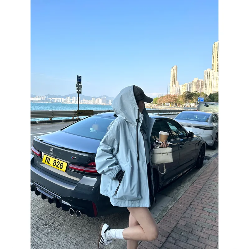 Le Alfashionline Waterproof And Windproof Windbreaker Jacket Women's-8