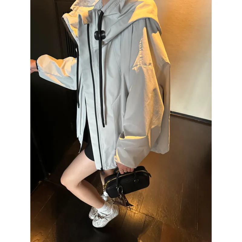 Le Alfashionline Waterproof And Windproof Windbreaker Jacket Women's-3