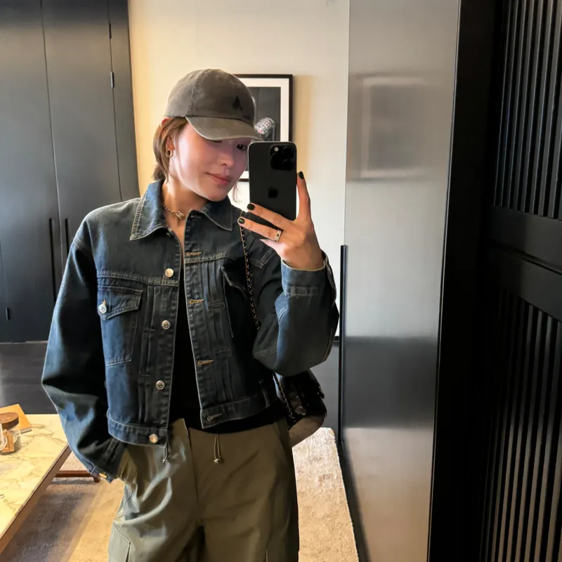 Le Alfashionline Denim Jacket Women's Blue-2