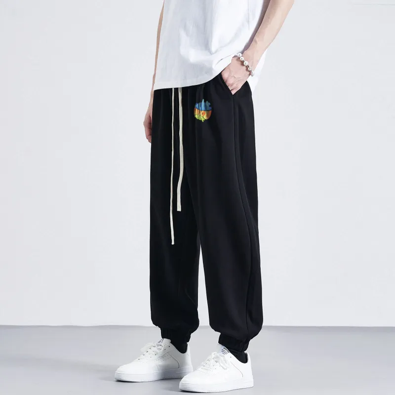 FANBIOU Casual Pants Unisex Black-2
