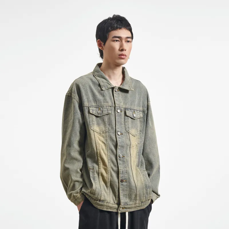FANBIOU Jackets Unisex Yellow Mud-6