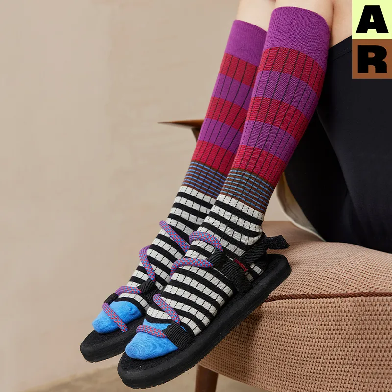 ALMOND ROCKS Unisex Knee high Socks-5