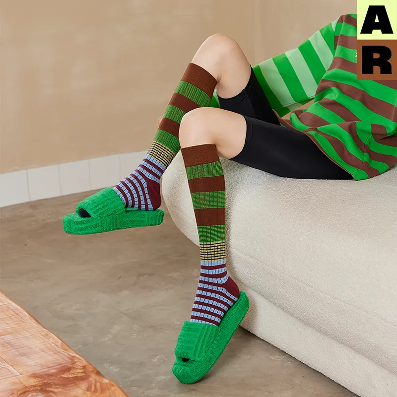 ALMOND ROCKS Unisex Knee high Socks-2