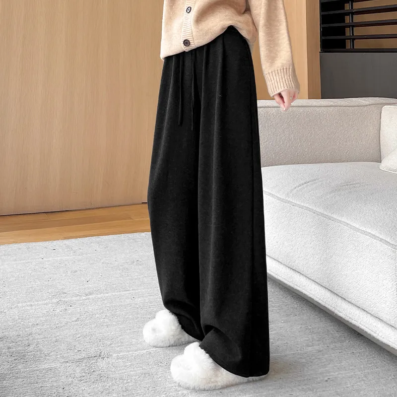 Ya Sheep People Casual Pants Women's Black-14