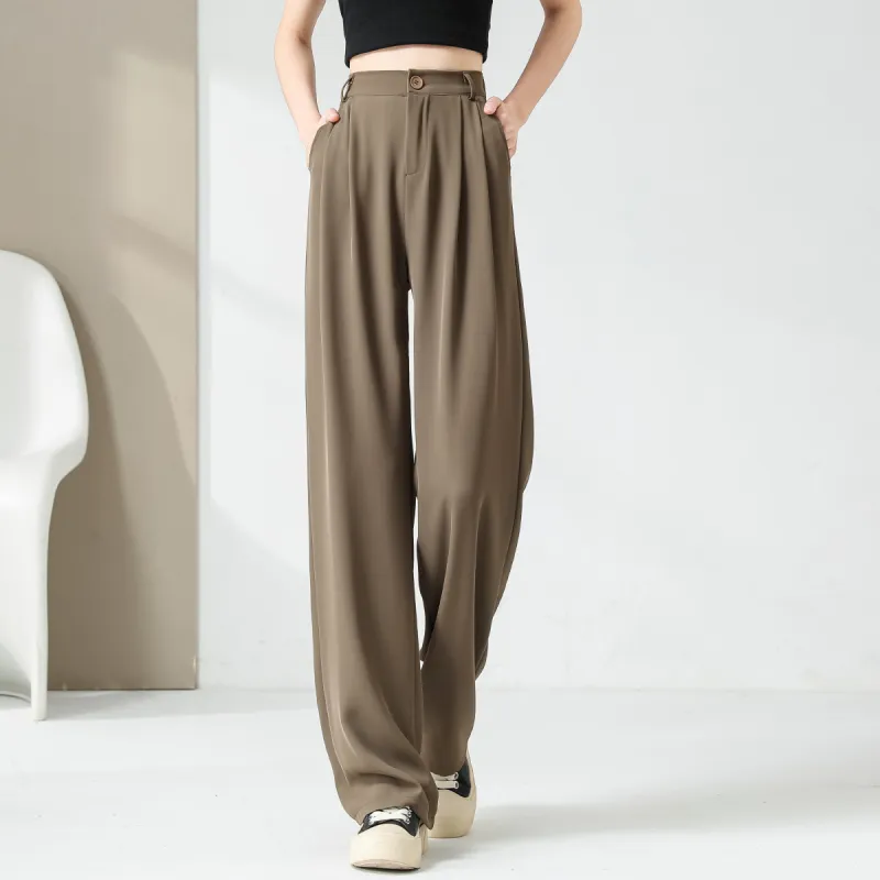 Ya Sheep People Casual Pants Women's Dark Coffee-3