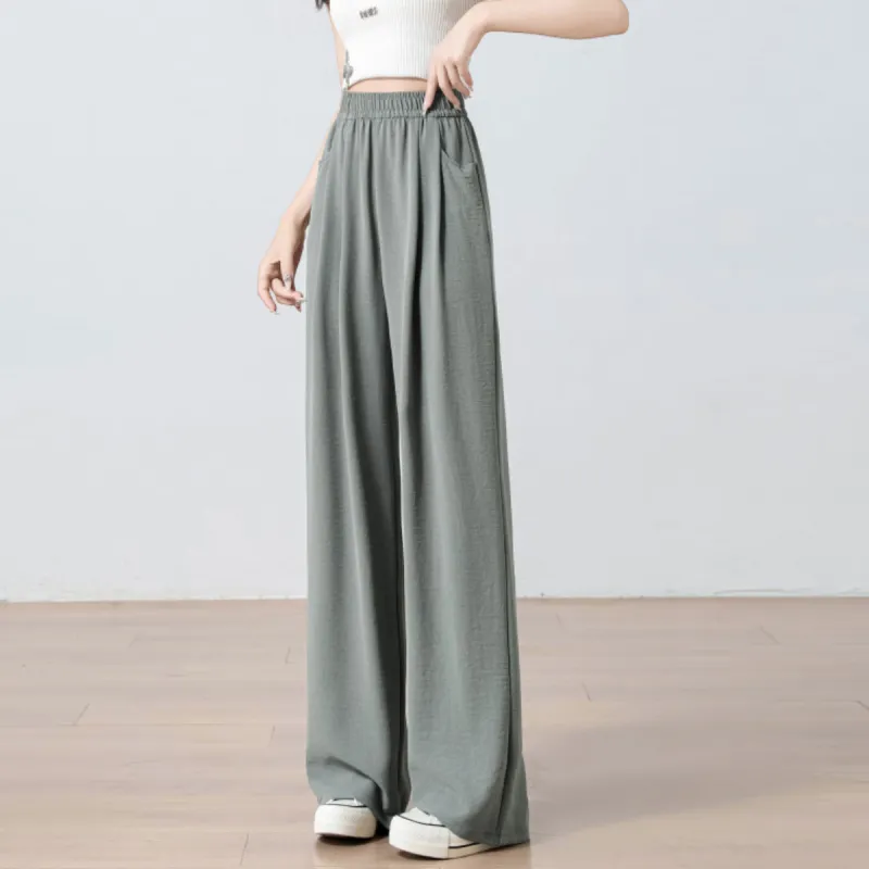 Ya Sheep People Casual Pants Women's Gray-9