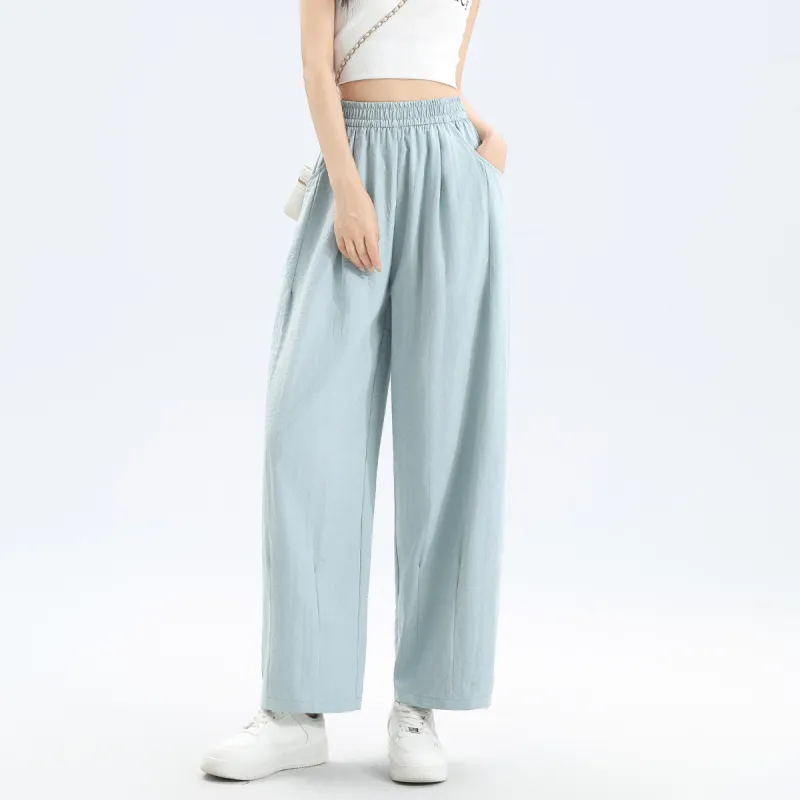 Ya Sheep People Casual Pants Women's Blue-2
