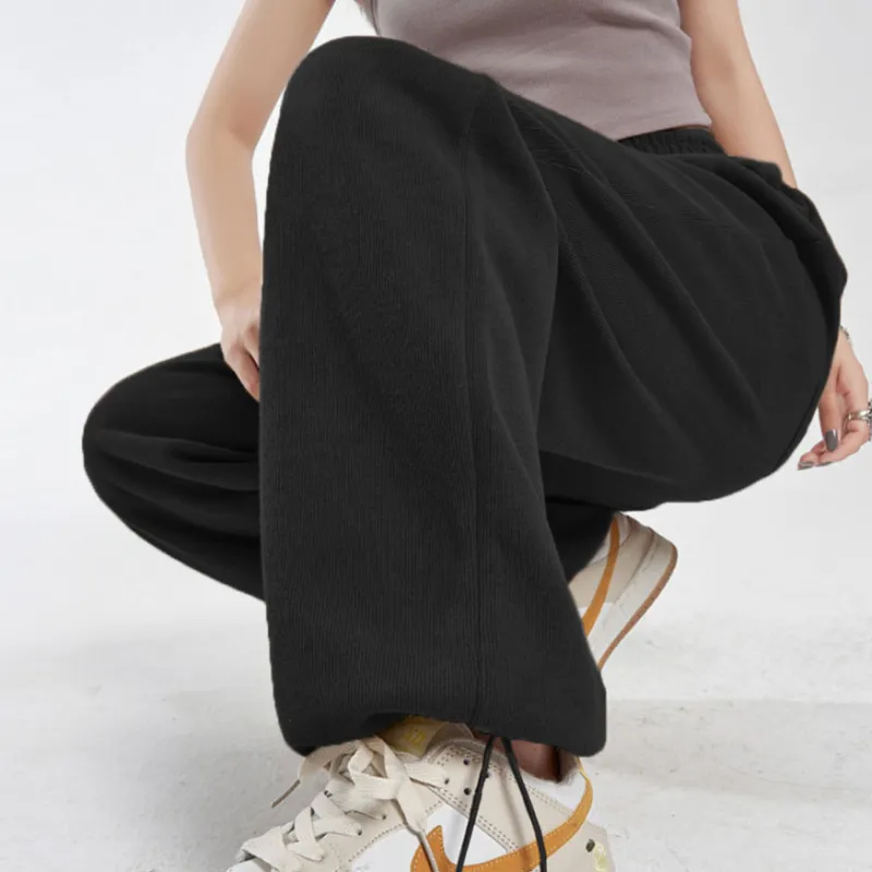 Ya Sheep People Casual Pants Women's Black-17