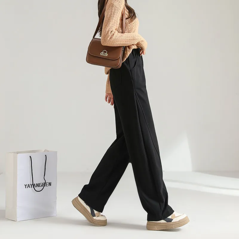 Ya Sheep People Casual Pants Women's Light Gray-49