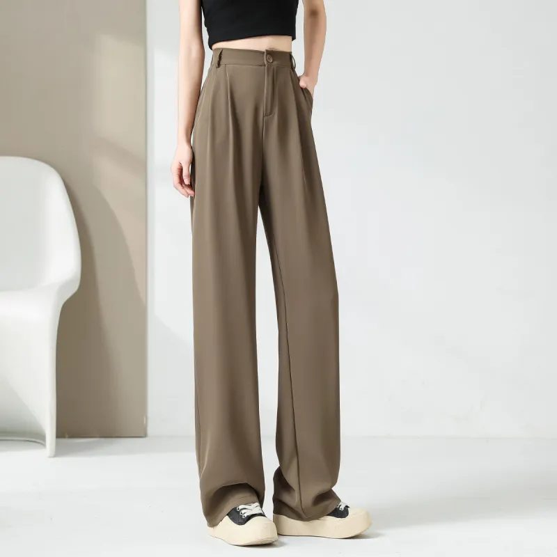 Ya Sheep People Casual Pants Women's Dark Coffee-16