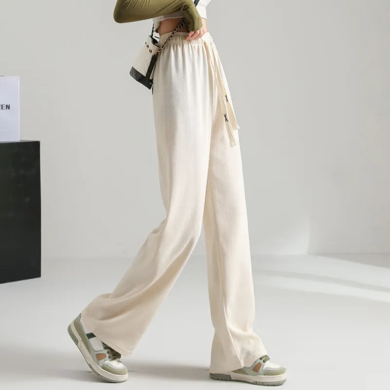 Ya Sheep People Casual Pants Women's Ecru-3