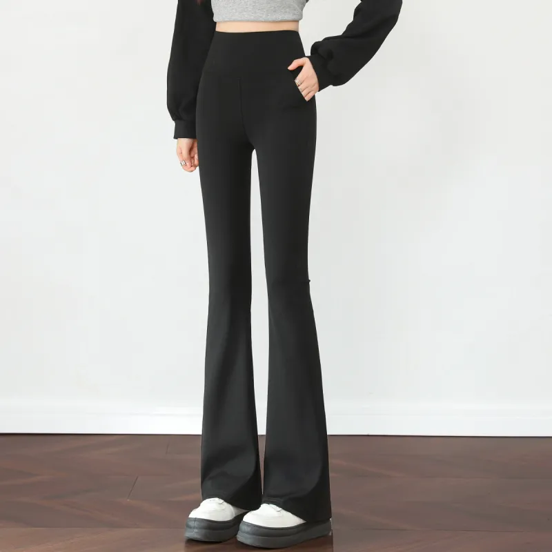 Ya Sheep People Casual Pants Women's Black-2