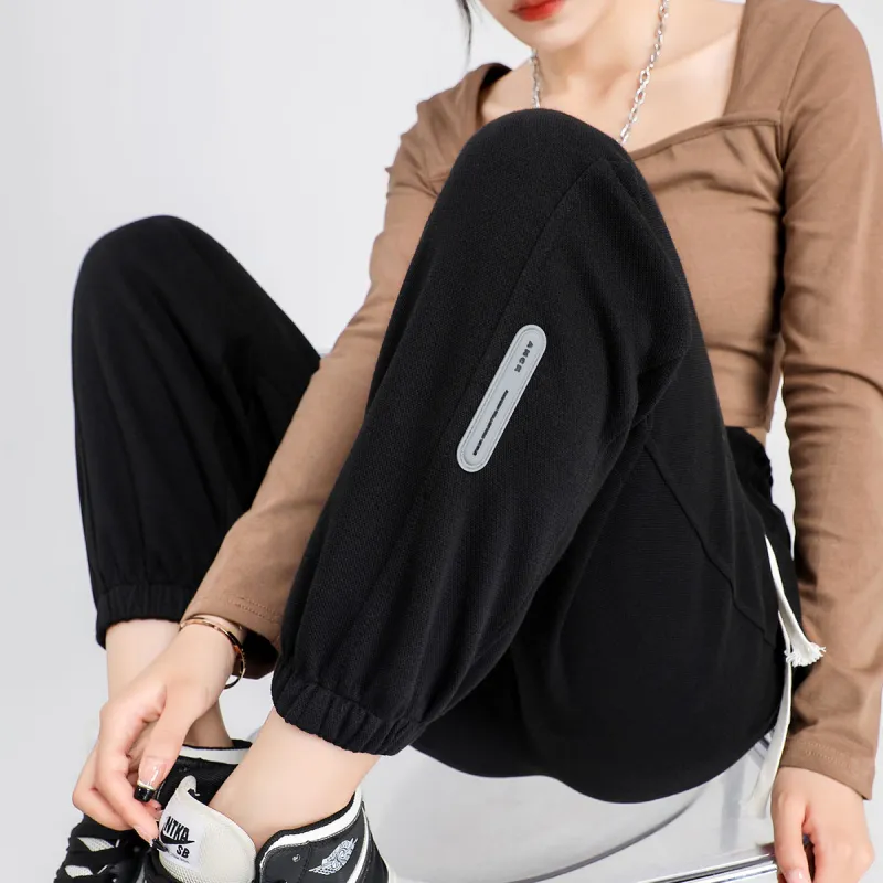 Ya Sheep People Casual Pants Women's Black-7