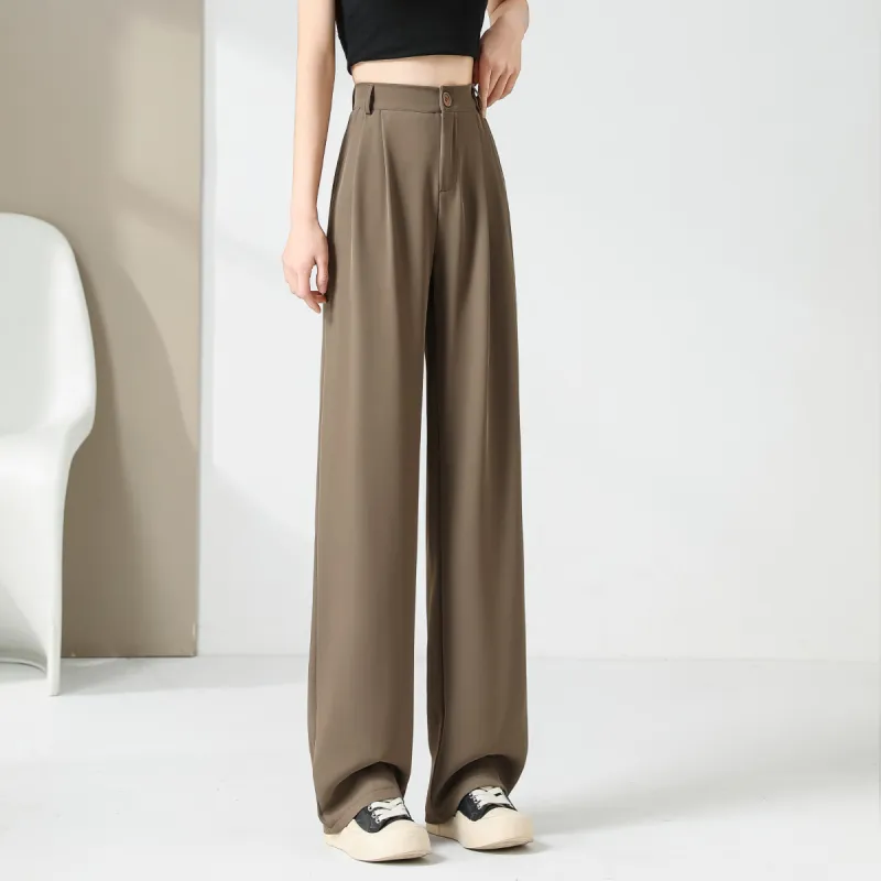 Ya Sheep People Casual Pants Women's Dark Coffee-14