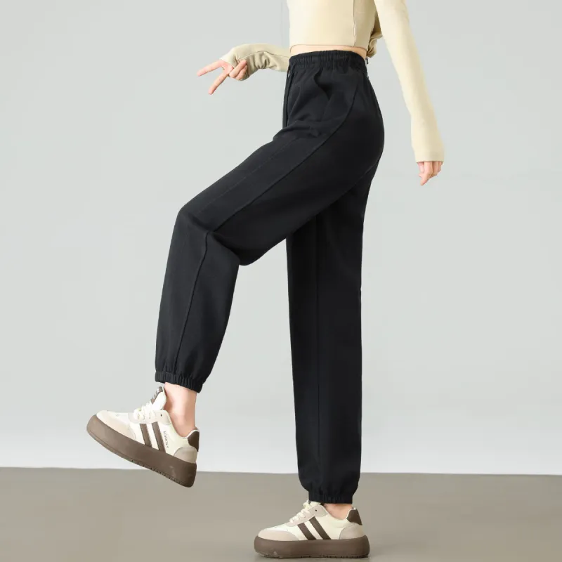 Ya Sheep People Casual Pants Women's Black-3