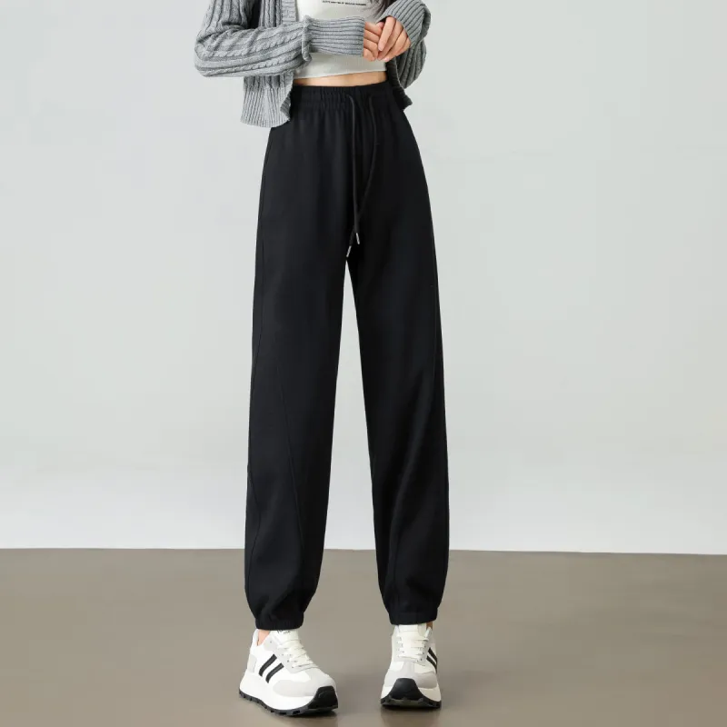 Ya Sheep People Casual Pants Women's Black-3