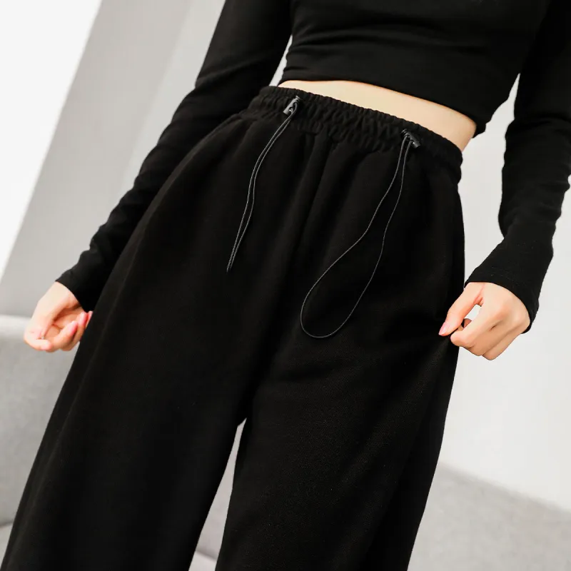 Ya Sheep People Casual Pants Women's Black-4