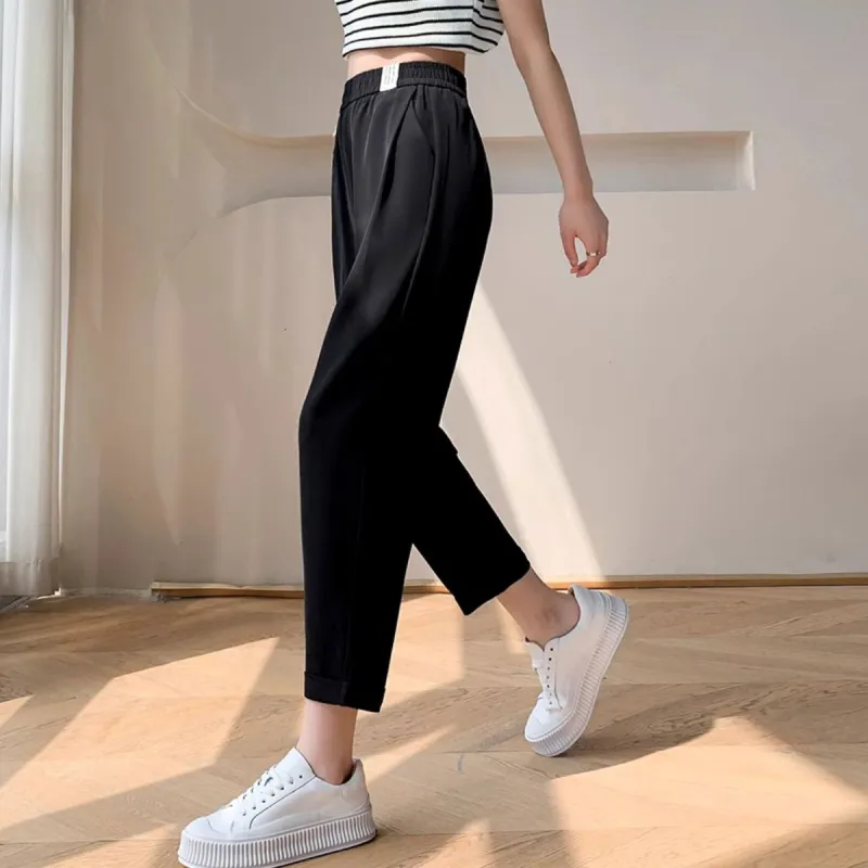 Ya Sheep People Casual Pants Women's Black-3