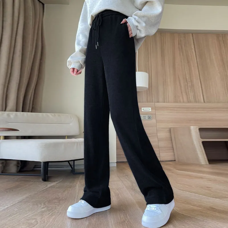Ya Sheep People Casual Pants Women's Black-4