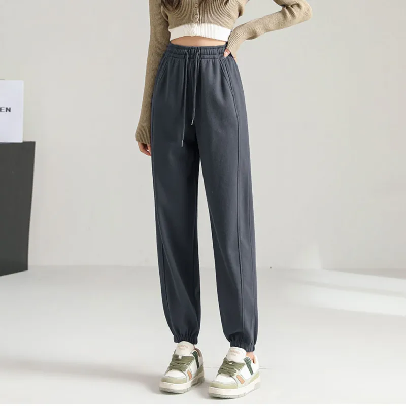 Ya Sheep People Casual Pants Women's Dark Gray-4
