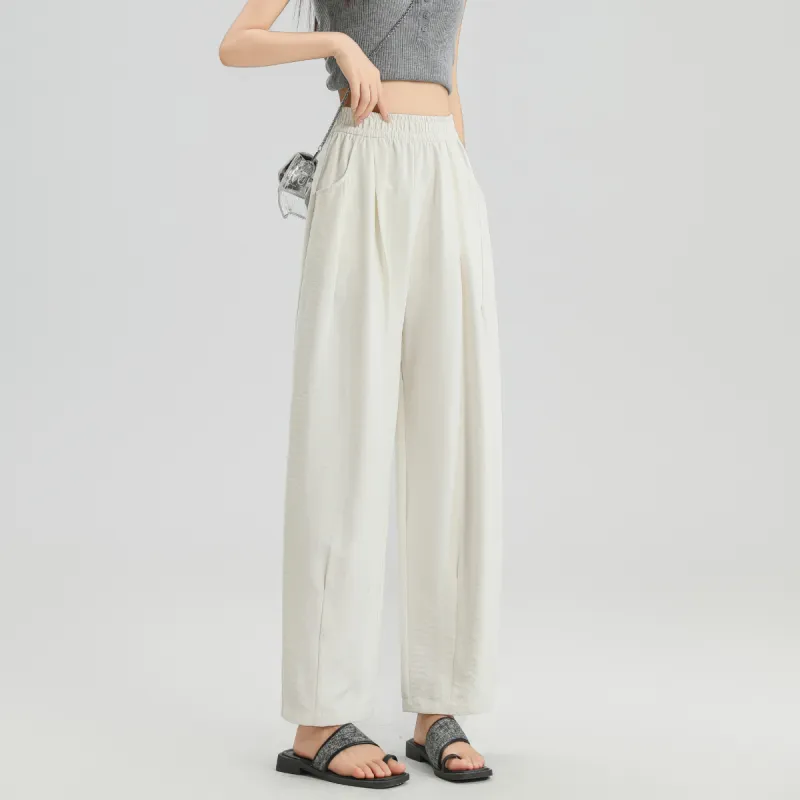 Ya Sheep People Casual Pants Women's Ecru-2
