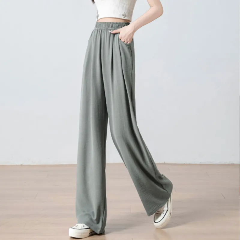 Ya Sheep People Casual Pants Women's Gray-12