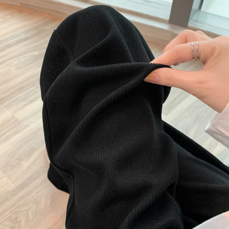Ya Sheep People Casual Pants Women's Black-7