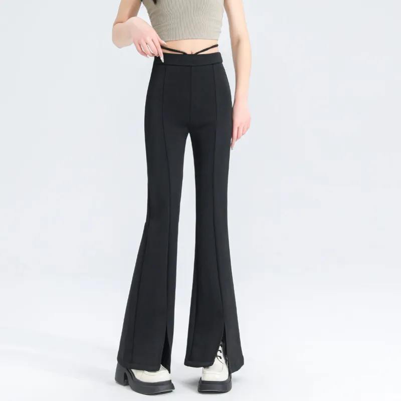 Ya Sheep People Casual Pants Women's Black-4