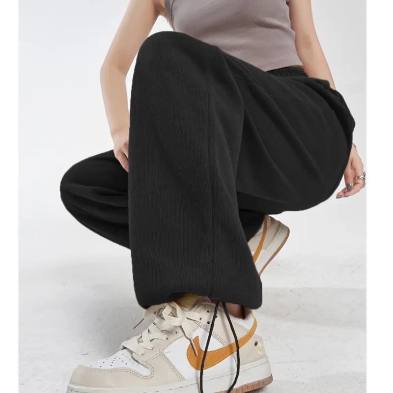 Ya Sheep People Casual Pants Women's Black-2