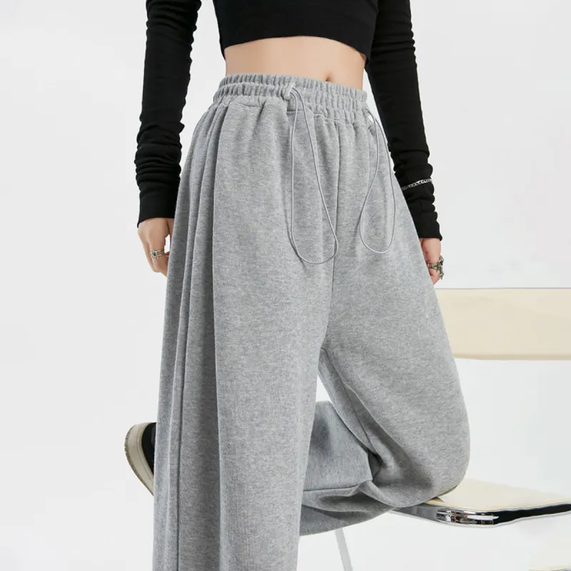 Ya Sheep People Casual Pants Women's Black-12
