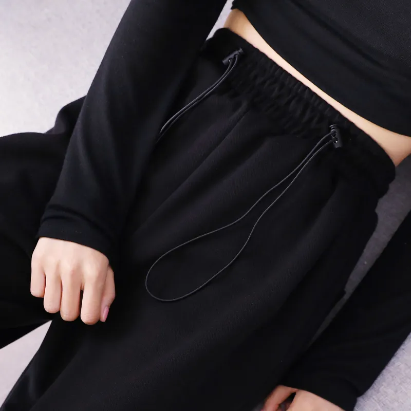 Ya Sheep People Casual Pants Women's Black-5