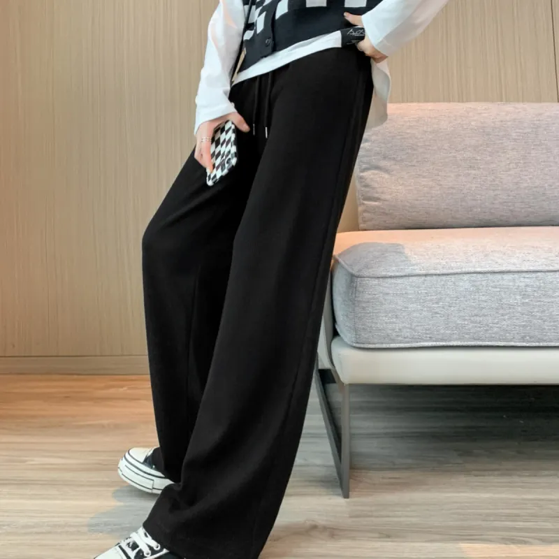 Ya Sheep People Casual Pants Women's Black-5