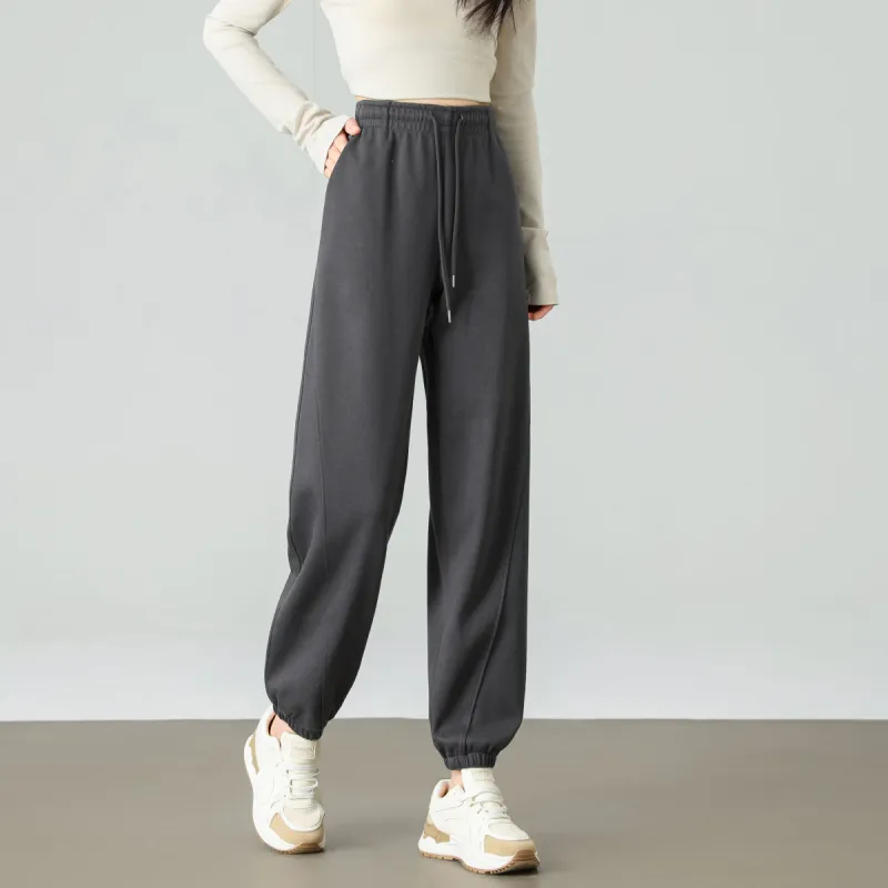 Ya Sheep People Casual Pants Women's Dark Gray-11