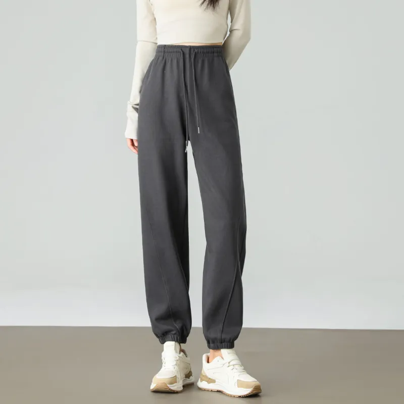 Ya Sheep People Casual Pants Women's Dark Gray-3