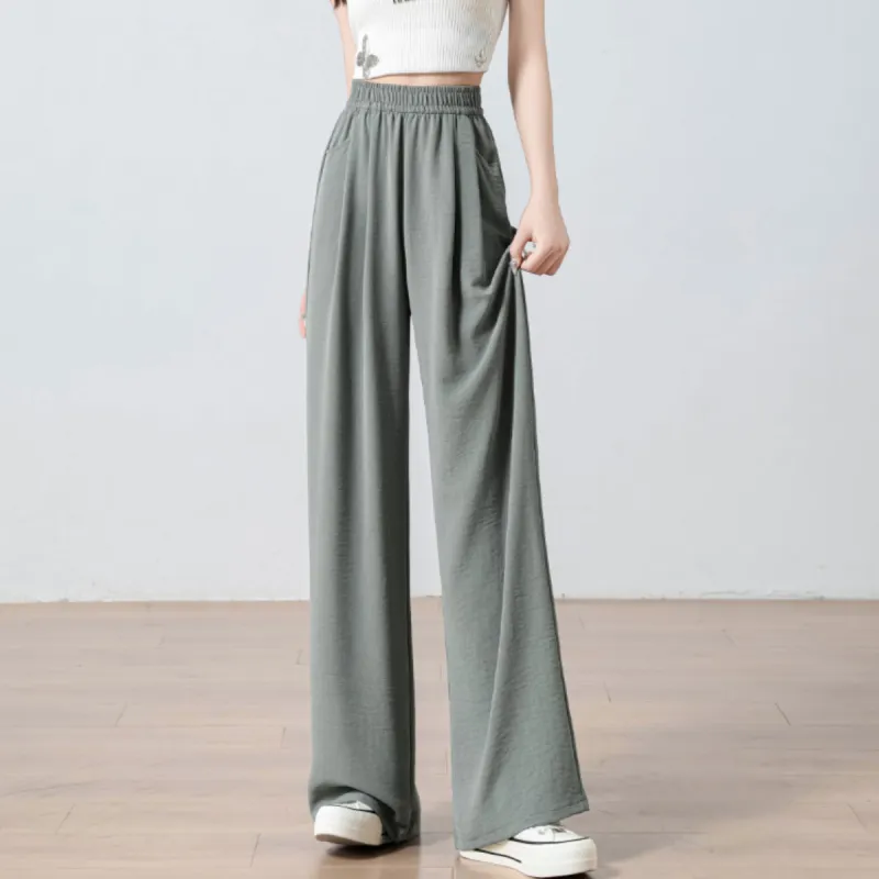 Ya Sheep People Casual Pants Women's Gray-4