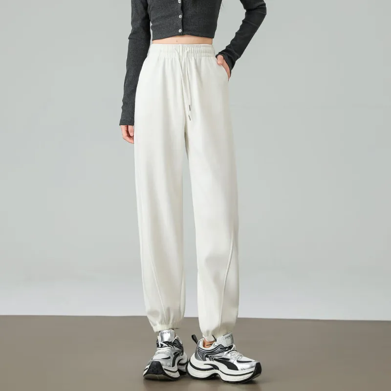 Ya Sheep People Casual Pants Women's White-6