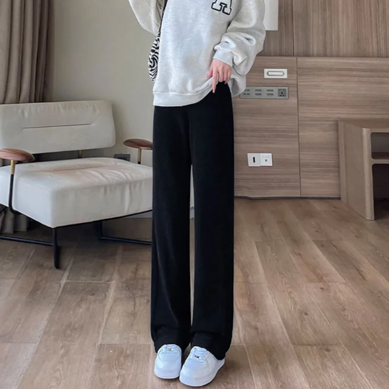 Ya Sheep People Casual Pants Women's Black-3