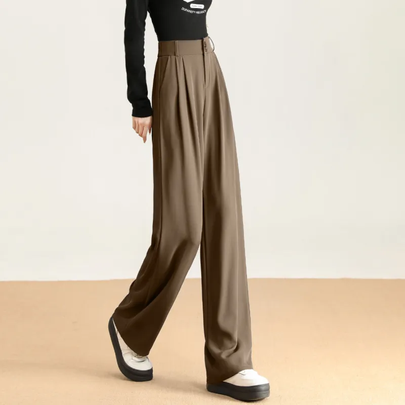 Ya Sheep People Casual Pants Women's Dark Coffee-12