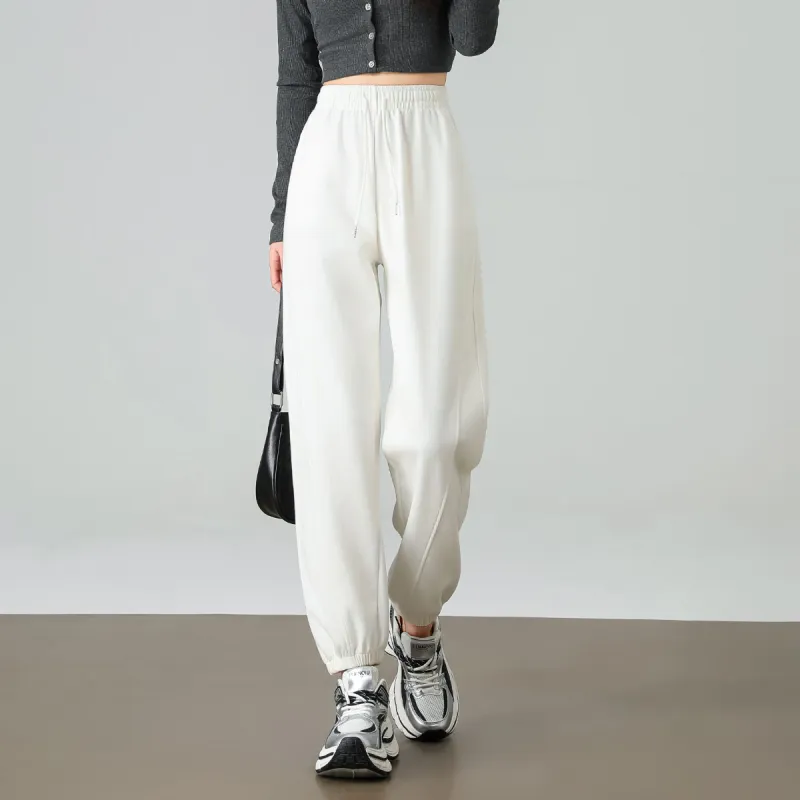 Ya Sheep People Casual Pants Women's White-1