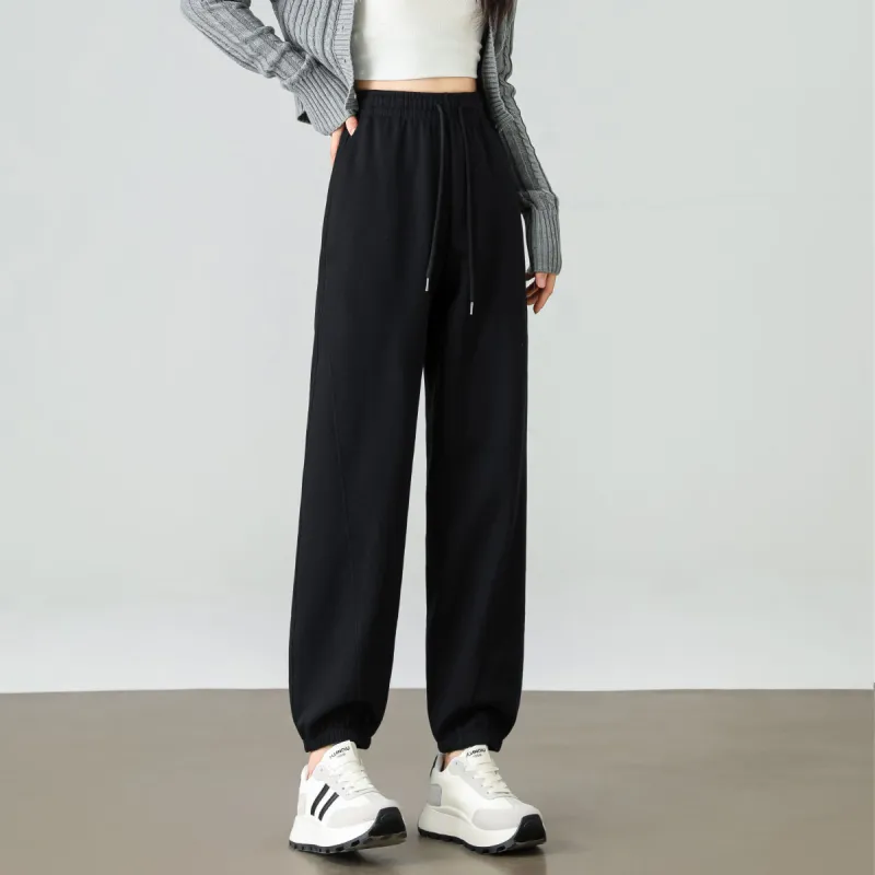 Ya Sheep People Casual Pants Women's Black-2