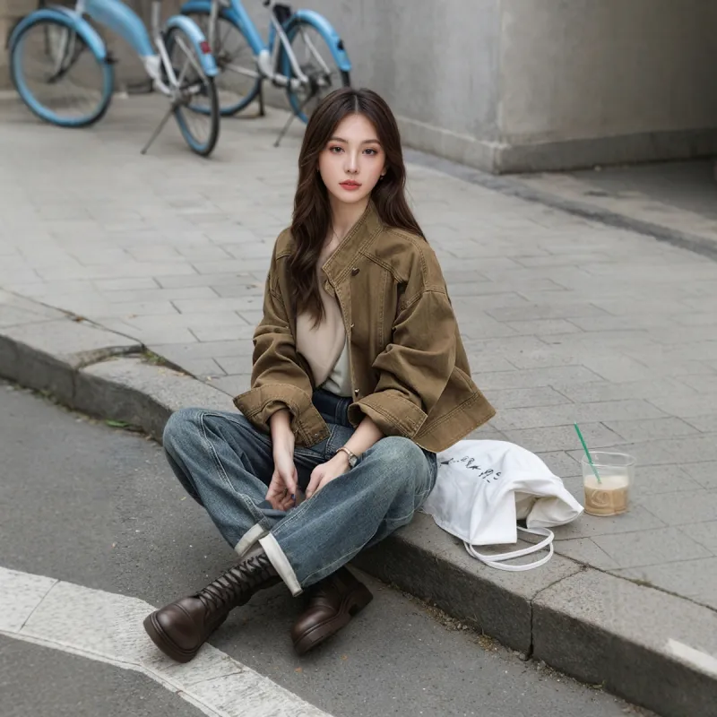 Yvetteclassic Jackets & Coats Women's Tea Brown Coffee Color-2