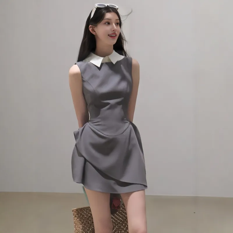 Yvetteclassic Sleeveless Dress Women's Dusty Gray-5