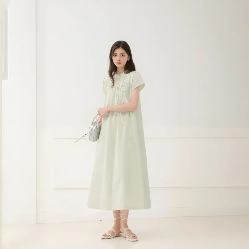 Yvetteclassic Short Sleeved Dresses Women's Mint Green-5
